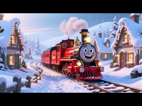 The Jolly Christmas Train | Fun Holiday Train Song for Kids | Christmas Nursery Rhymes & Kids Songs
