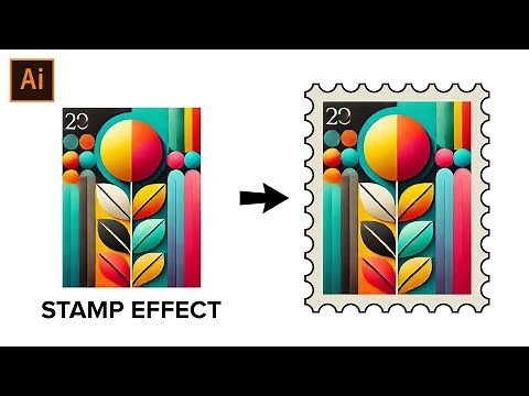 Adobe Illustrator Tutorial - How to Create Stamp Effect in illustrator