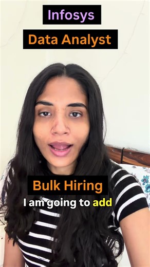 Infosys Data Analyst Role Hiring #Infosys #dataanalyst #sql #tech