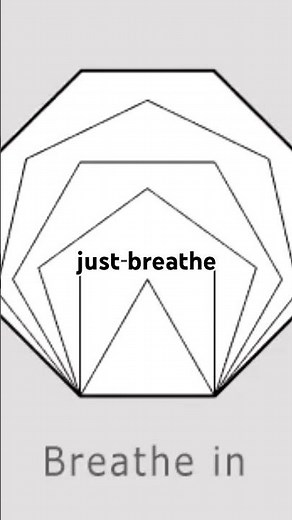Breathe In, Breathe Out 😮‍💨 Hexagon Breathing Exercise #shorts