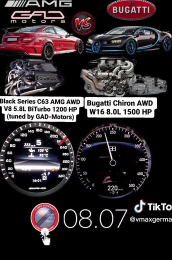 Mercedes W204 Black Series Acceleration and Speed Test - C63 AMG Coupe