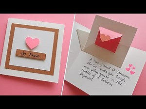 Beautiful Handmade Friendship Card | DIY Bestie Card Idea | Easy Paper Craft for Best Friend