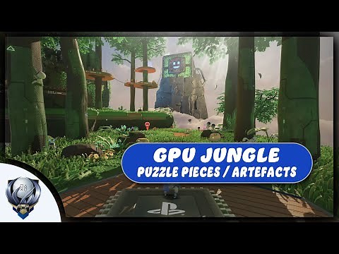 Astro's Playroom - All Puzzle Pieces and Artefact's in GPU Jungle