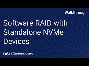 Software RAID with standalone NVMe devices using iDRAC Service Module