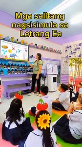 Mga salitang nagsisimula sa Letrang Ee #kindergarten #kindergartenteacher #kindergartenlife #LetrangEe | Teacher Carla