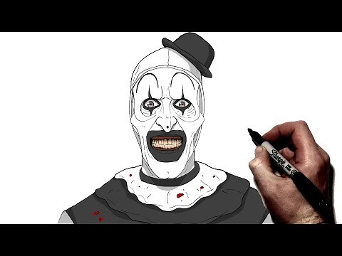 How To Draw Art The Clown | Step By Step | Terrifier