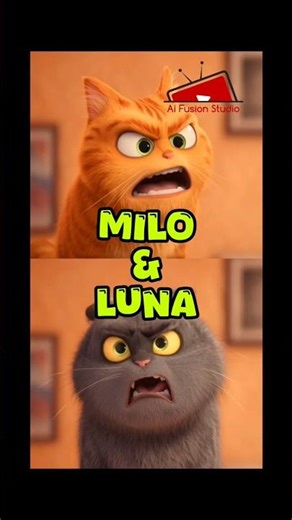 Funny & Cute Two Cats Story | 3D Animated Cartoon for Kids #shorts #shortvideo #short