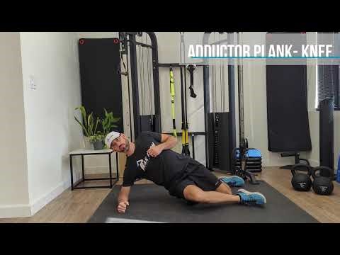 Adductor Plank from the Knee (Beginner Copenhagen Plank Alternative)