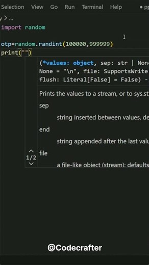 Build your own OTP generator using python 🐍 #codingshorts #coding #correctcoding #programming
