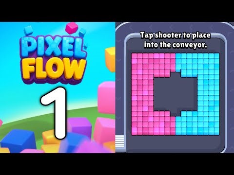 pixel flow level 1. walkthrough gameplay