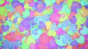 Hearts, Background, Abstract. Free Stock Video