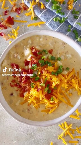 Delicious Fall Crock Pot Crack Potato Soup Recipe