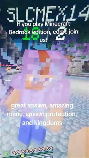 If you play Minecraft you can join my realm! #minecraft #bedrock