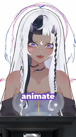 How I sketch an animation in 30 seconds! #vtuber #vtuberclips #art
