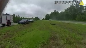 A Florida woman drove her sedan up the ramp of the tow truck, launched 120 feet and flipped through the air in a wild crash caught on body-camera footage. The driver has been described by authorities as a 21-year-old woman from Tallahassee. https://wapo.st/3ql99ZQ | Washington Post