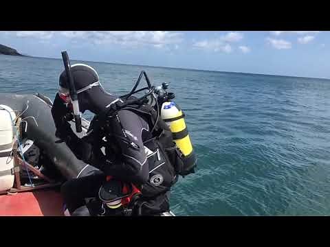 Scuba Diving: Slow Motion Backwards Roll