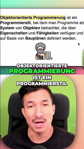 Objektorientierte Programmierung in Python: Dein einfacher Guide #shorts