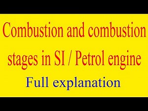 combustion in SI engine | combustion stages in SI engine | combustion stages in petrol engine