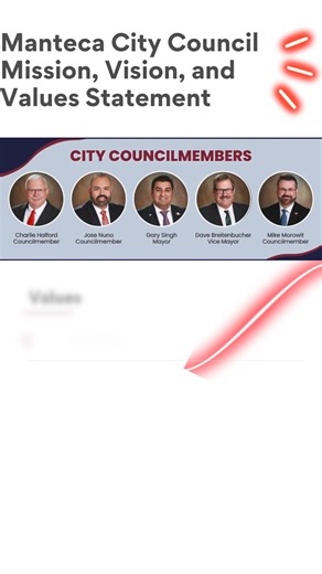 🌟 Manteca's Charting the Path to a Brighter Future! 🌟 The Manteca City Council has set exciting new goals for Fiscal Year 2024-2025! Here are our Top 5 priorities: 1. Plan for Updating City Infrastructure and Facilities 2. Economic Development & Vitality 3. Public Safety 4. Expand Homelessness & Housing Options and Solutions 5. Stabilize City Finances Explore our NEW digital flipbook for all the details: https://www.manteca.gov/departments/city-council-goals-priorities 📖✨ We’re working hard t