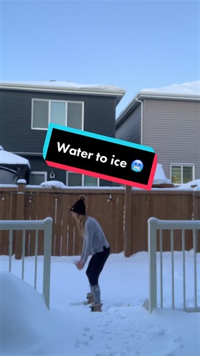 Instant Ice Experiment in -35 Degree Weather