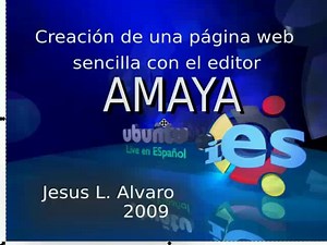 Creación de una página web sencilla con el editor Amaya