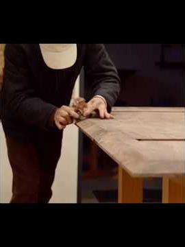 制 作 大 斜 边 #furnituremaker #handmadefurniture #dinnertable #woodworker #woodworkingproject #木工 #家具制作
