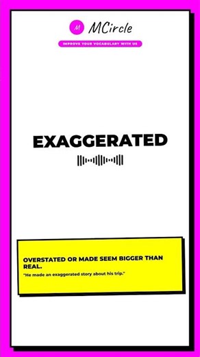 Learn English: What is Exaggerated? | Vocabulary Shorts