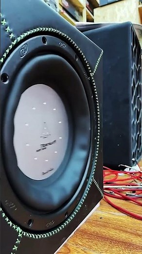 Slow motion, subwoofer excursion