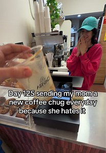 Day 125: Mom's Coffee Chug Reaction - NYC
