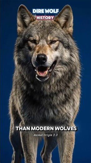 Dire Wolf: Ice Age Hunter 🐺#DireWolf #IceAge #Prehistoric #Short