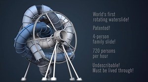 Jak będzie działać #AquaSpinner ⁉ Zobacz animację i przygotuj się na zakręconą podróż obrotową zjeżdżalnią‼🙃🤯🎡🌊 | Aquapark Reda