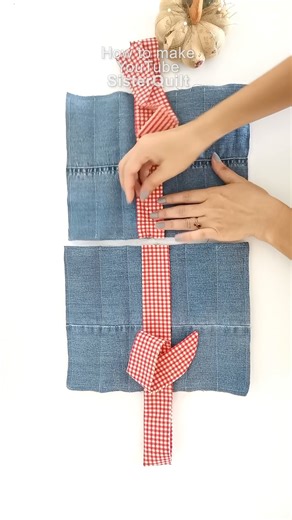 How to make recycled denim | sewing | easy | tutorial� #online #handmade #bag #DIY #tutorial | SisterQuilt