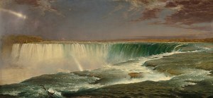 Niagara Falls by Frederic Edwin Church Rare Gallery wallpaper