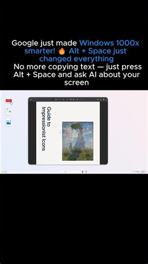 Turn Your Windows Into AI Assistant (Google Alt + Space Feature) #ai #google #technews