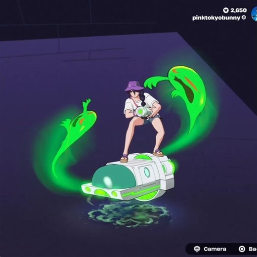 *NEW* "Danny Phantom" emote (Lil' Specter Speeder) ✨️ 👀 | #Fortnite #Gaming #Shorts