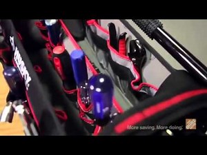 Husky 20" pro tool bag w/ tool wall at Home Depot