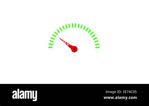 Fuel Indicator Icon Animation, Car Dashboard Speedometer Tachometer, Expressive Meter Gauge, Vehicle Performance Indicator , Speed meter animation. Indicator of speed meter 4K Video Stock Video Footage - Alamy