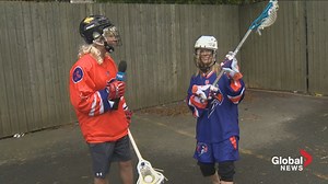 The Global News Morning crew suit up for the Halifax Thunderbirds NLL...