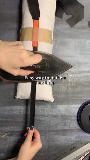 Featuring tailor’s sausage stuffed with scraps (@Arkdefo ) #biastape #biastapehack #biastapetutorial #sewingtutorial #sewinghacks #learnontiktok