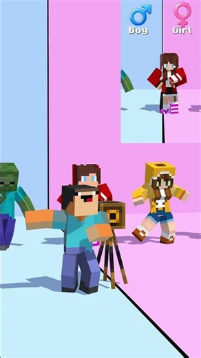 All Dance Boys into Girls - MAIZEN Minecraft Animation #maizen #minecraftanimation