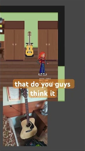 My irl room in game #unity #gamedesign #indiegame #pixelart #gamedev