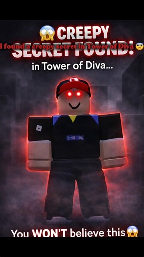 I found a creepy secret in Tower of Diva 👀😨 #creepyroblox #creepyselfie #creepyphoto #robloxnoob