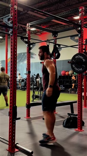 Michael Battista on Instagram: "Try this for time and drop in the comments what you get. 5 rounds: 10 thrusters 10 KB swings 5 box jumps 5 chin ups 10 plyo pushups Go heavy as you can on the thrusters and KB swings - this is as hard as you make it. Great for both strength and conditioning if you’re someone who is always in a time crunch. #training #fitness #strength #exercise #lifting #workout #thrusters #kbswings"