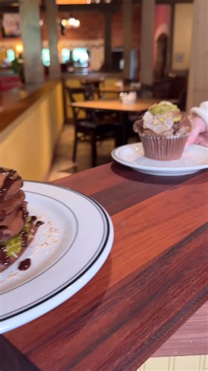 We’re raising the bar for brunch! Our seasonal menu just launched, and you’ll love the new Dubai Chocolate Griddlecakes and Dubai Chocolate Muffins. | Mimi's Cafe