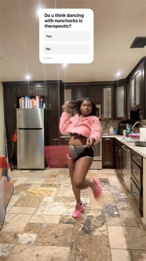 I highly recommend getting some nunchucks. Practice makes perfect #ninga #girl #nbayoungboy #dance