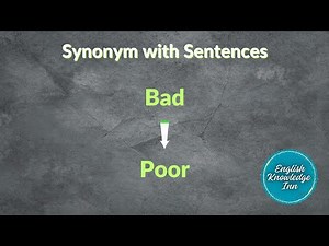 Synonyms of bad | Easy to understand synonym | Synonym sentence