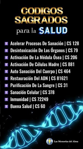 🙌 Activa Los CÓDIGOS SAGRADOS de AGESTA Para La SALUD ⚕️