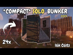 Affordable & COZY Solo BUNKER 24+ Rockets (Guide) / Rust Base Design *2024*