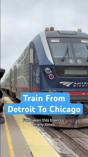 Train travel for the win 😁 Rode it from Detroit to Chicago #michigan #trains #chicago #midwest