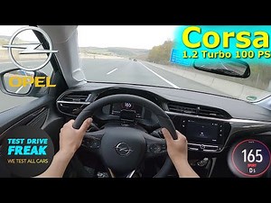 2023 Opel Corsa 1.2 DI Turbo 100 PS TOP SPEED AUTOBAHN DRIVE POV